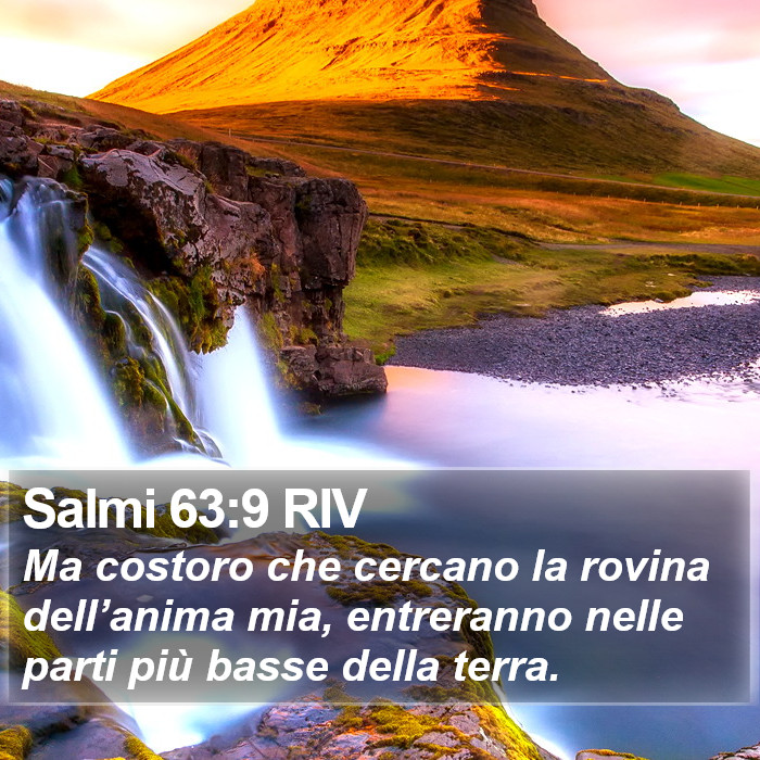 Salmi 63:9 RIV Bible Study