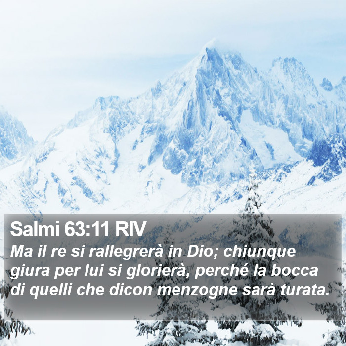 Salmi 63:11 RIV Bible Study