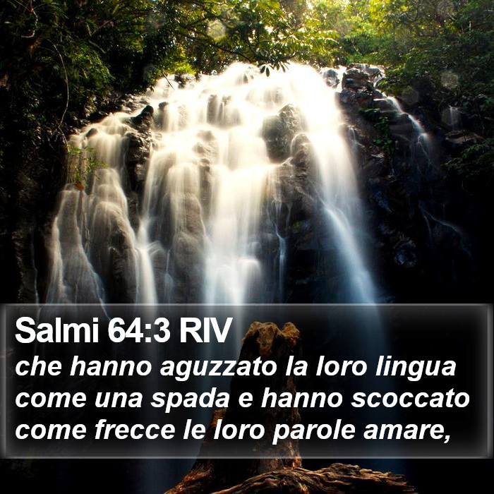 Salmi 64:3 RIV Bible Study