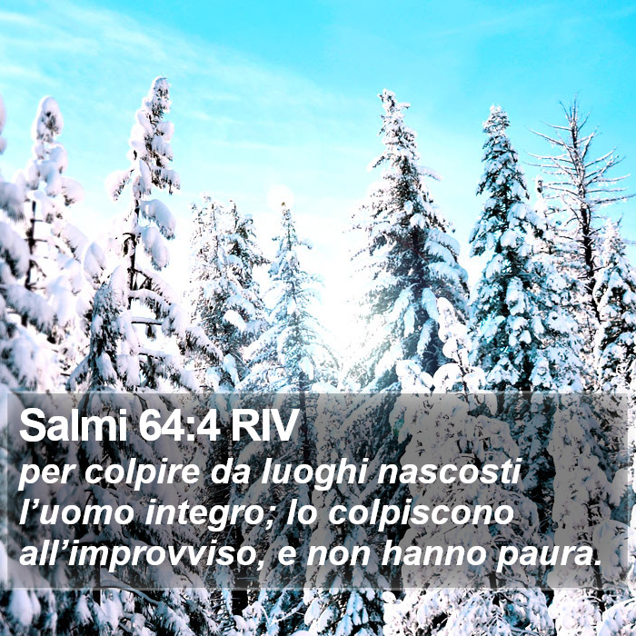Salmi 64:4 RIV Bible Study