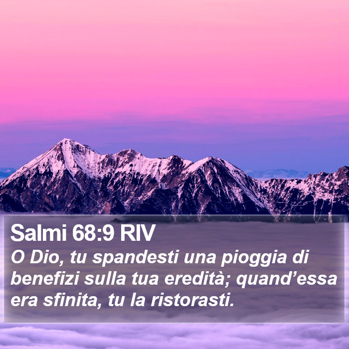 Salmi 68:9 RIV Bible Study