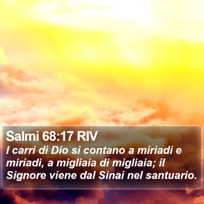 Salmi 68:17 RIV Bible Study