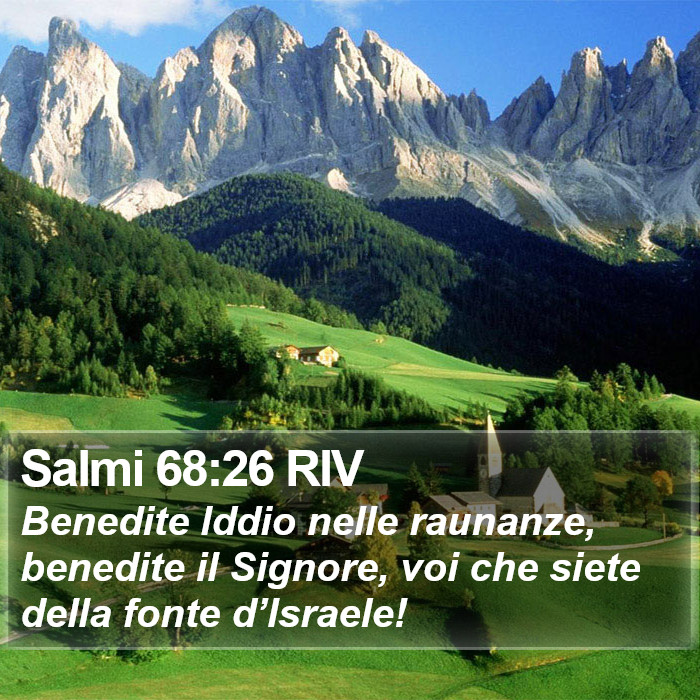 Salmi 68:26 RIV Bible Study