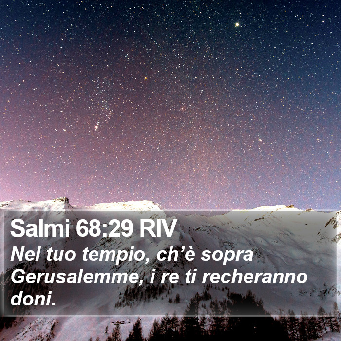 Salmi 68:29 RIV Bible Study