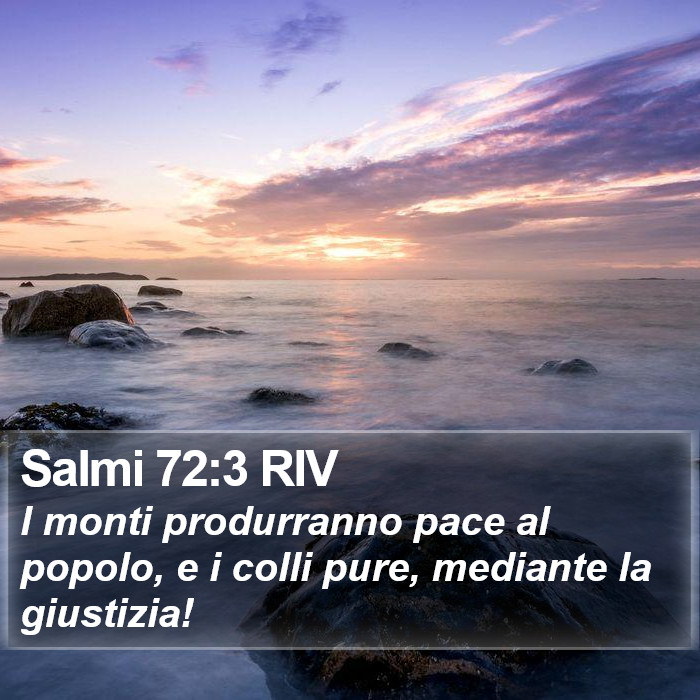 Salmi 72:3 RIV Bible Study