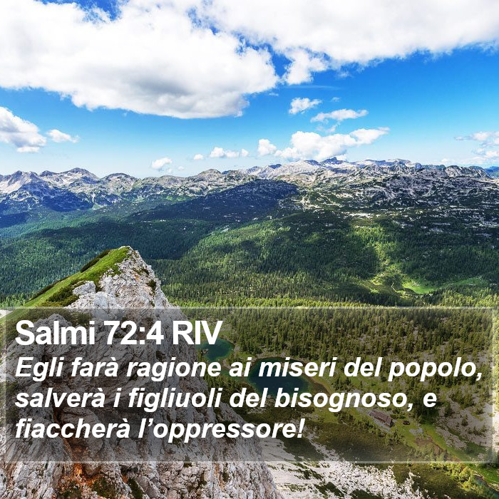 Salmi 72:4 RIV Bible Study