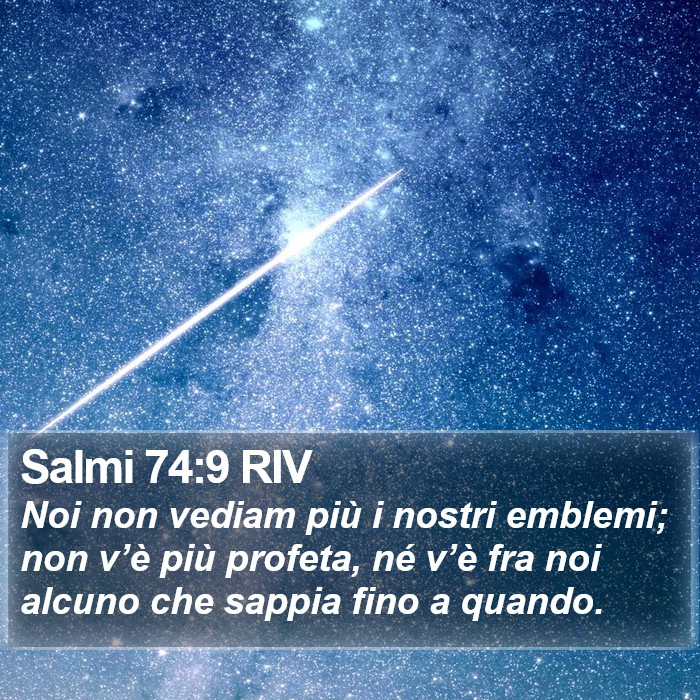 Salmi 74:9 RIV Bible Study