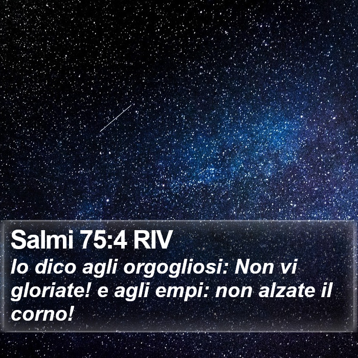 Salmi 75:4 RIV Bible Study