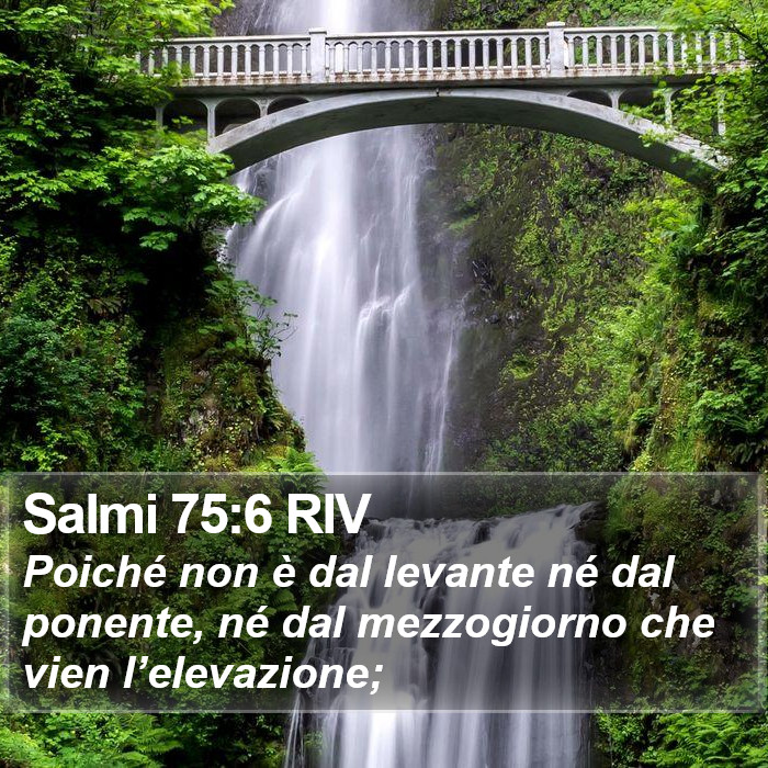 Salmi 75:6 RIV Bible Study