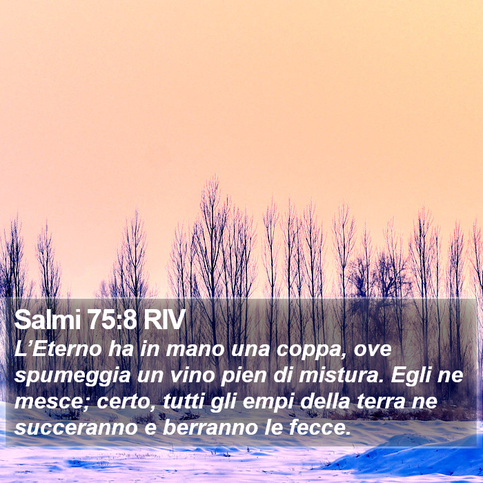 Salmi 75:8 RIV Bible Study