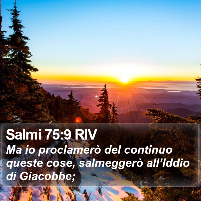 Salmi 75:9 RIV Bible Study