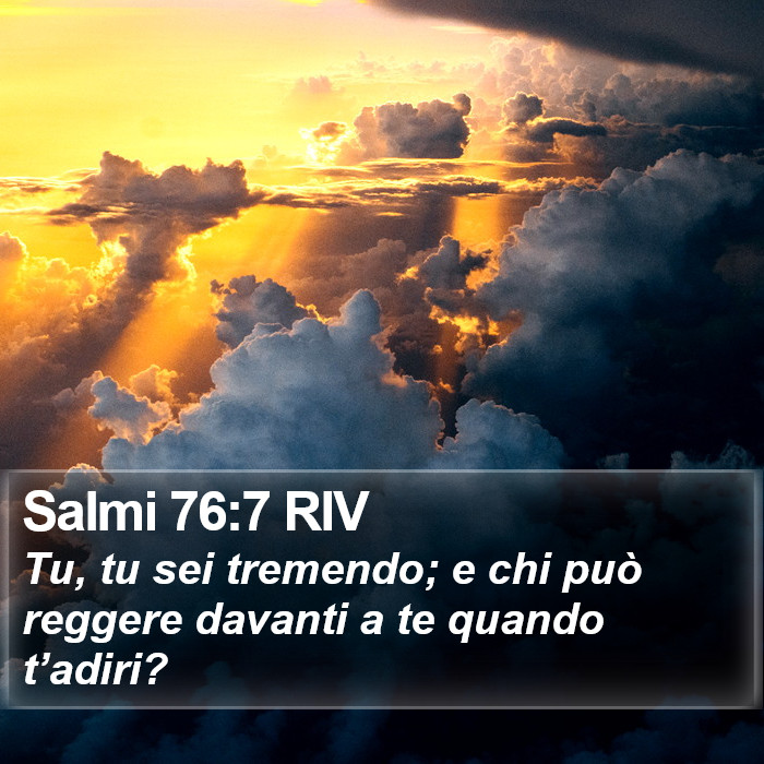 Salmi 76:7 RIV Bible Study