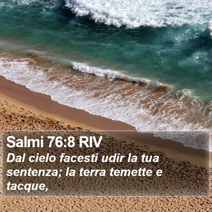 Salmi 76:8 RIV Bible Study