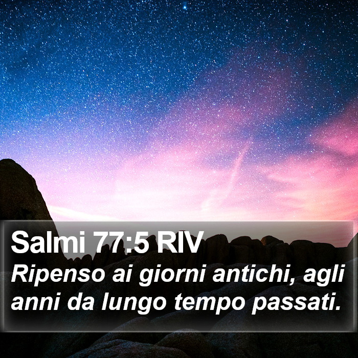 Salmi 77:5 RIV Bible Study