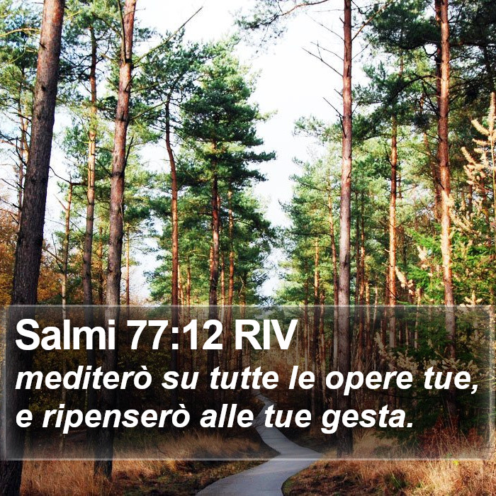 Salmi 77:12 RIV Bible Study