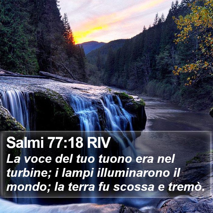 Salmi 77:18 RIV Bible Study