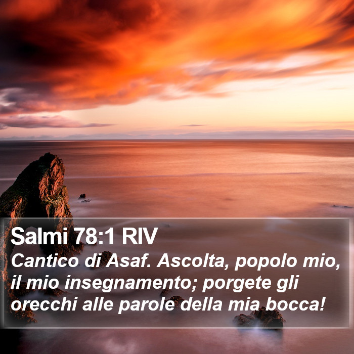 Salmi 78:1 RIV Bible Study