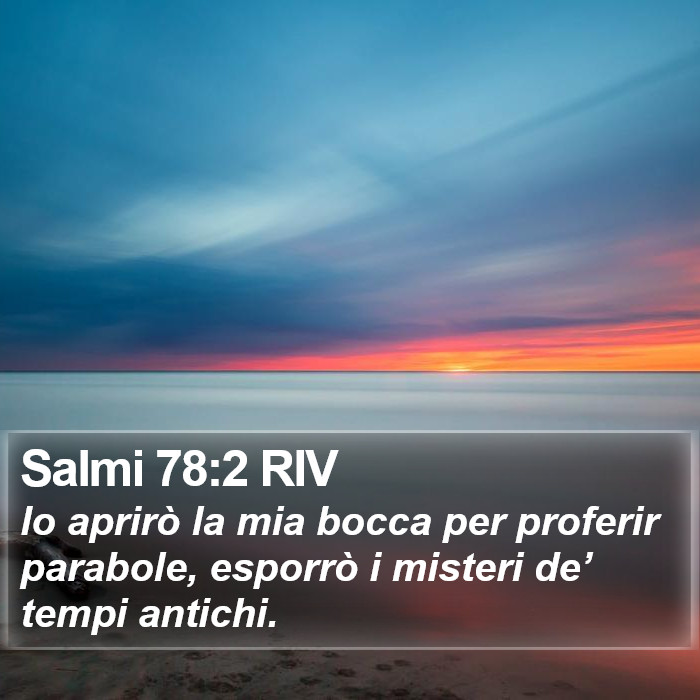 Salmi 78:2 RIV Bible Study