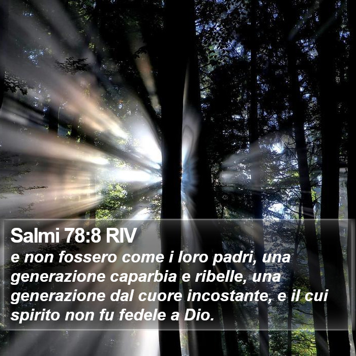 Salmi 78:8 RIV Bible Study