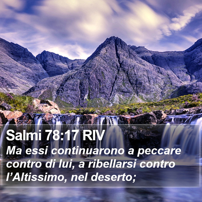 Salmi 78:17 RIV Bible Study