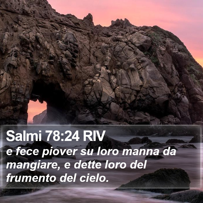 Salmi 78:24 RIV Bible Study