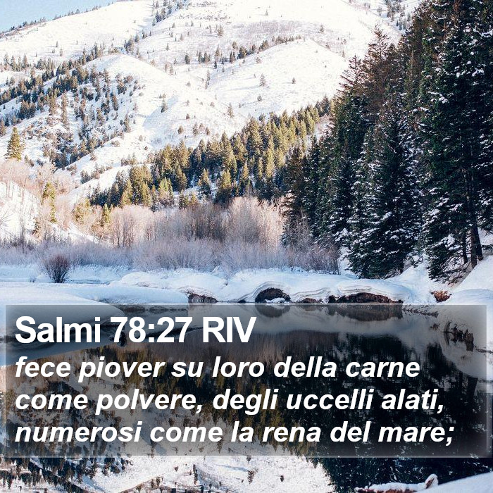 Salmi 78:27 RIV Bible Study