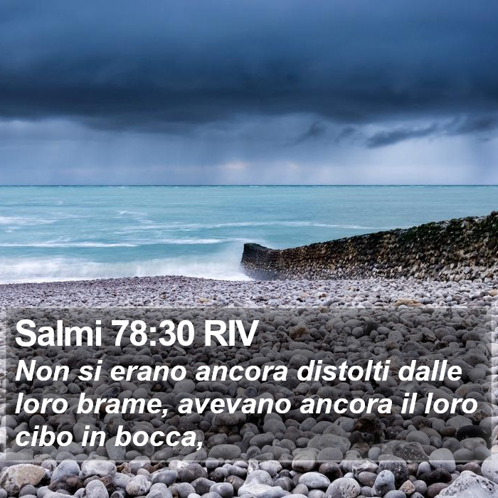 Salmi 78:30 RIV Bible Study