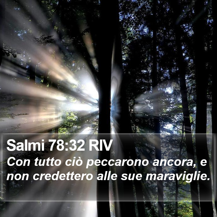 Salmi 78:32 RIV Bible Study