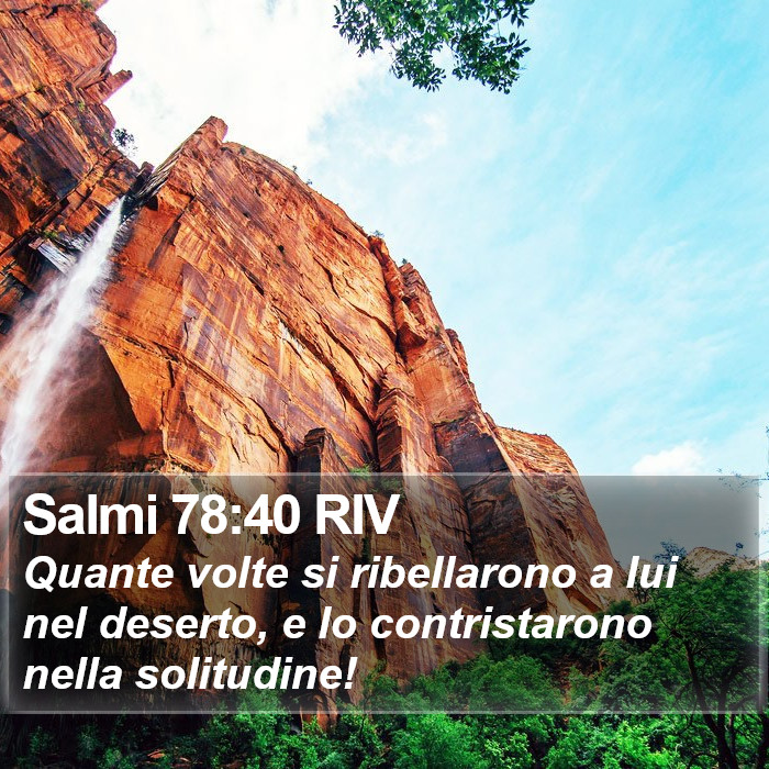 Salmi 78:40 RIV Bible Study