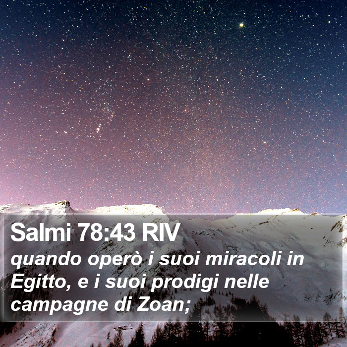 Salmi 78:43 RIV Bible Study