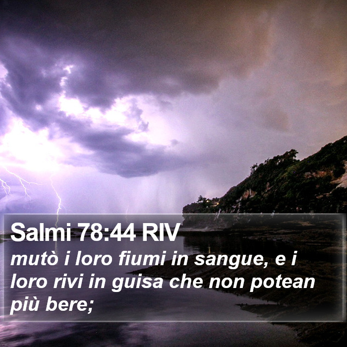 Salmi 78:44 RIV Bible Study