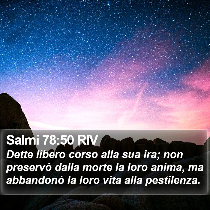 Salmi 78:50 RIV Bible Study