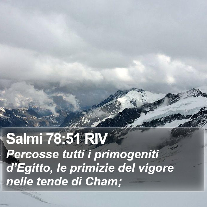 Salmi 78:51 RIV Bible Study