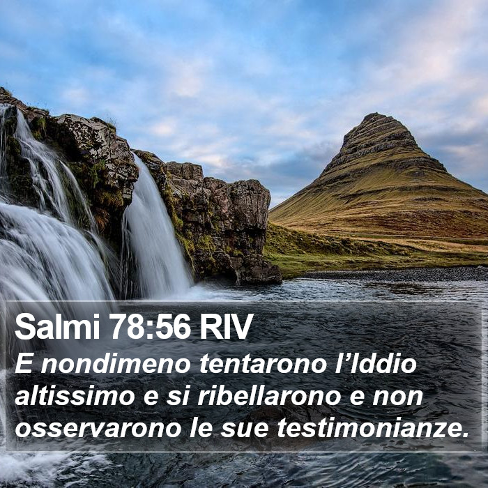 Salmi 78:56 RIV Bible Study