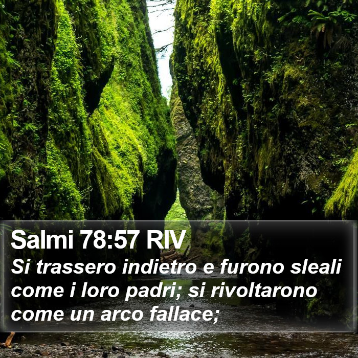 Salmi 78:57 RIV Bible Study