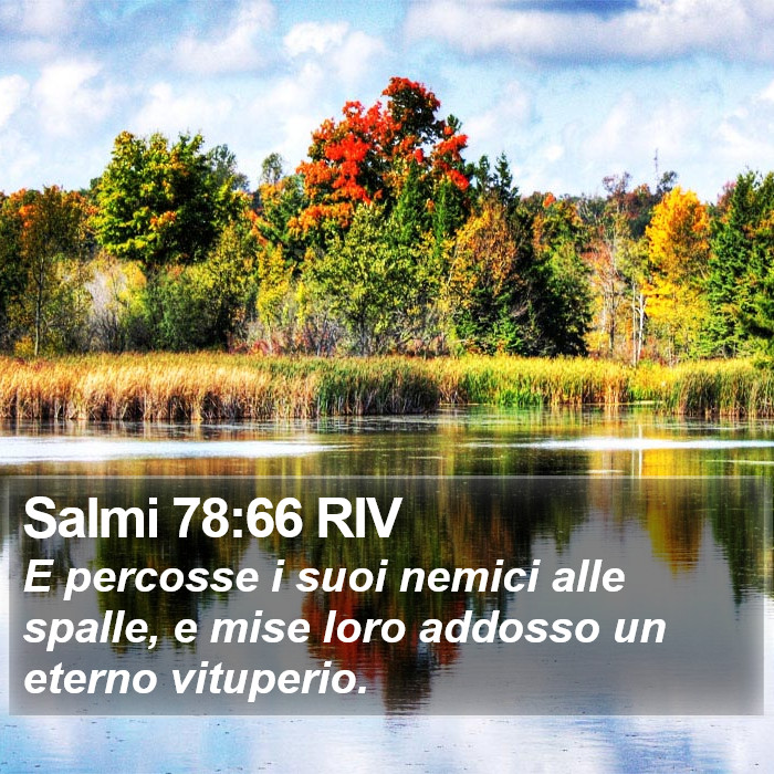 Salmi 78:66 RIV Bible Study