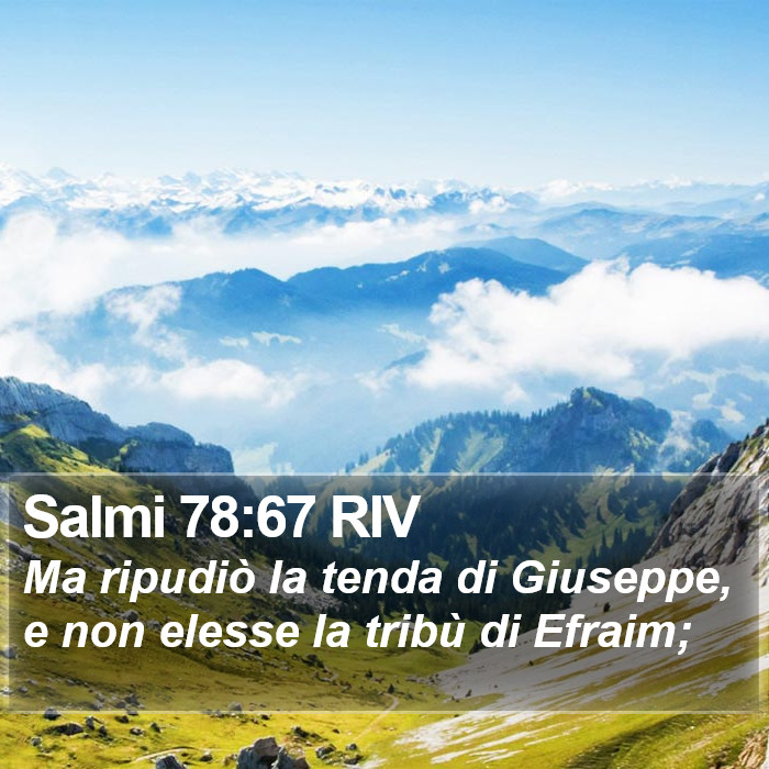 Salmi 78:67 RIV Bible Study