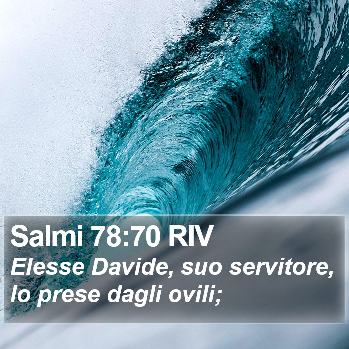 Salmi 78:70 RIV Bible Study