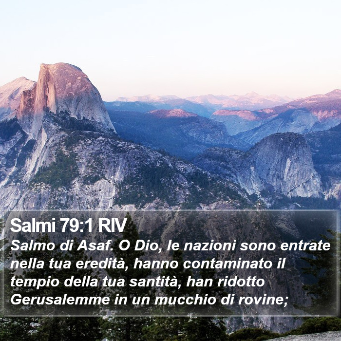 Salmi 79:1 RIV Bible Study