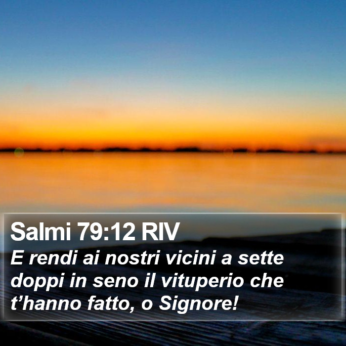 Salmi 79:12 RIV Bible Study