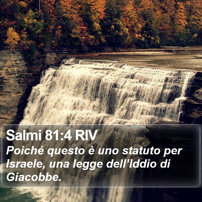 Salmi 81:4 RIV Bible Study
