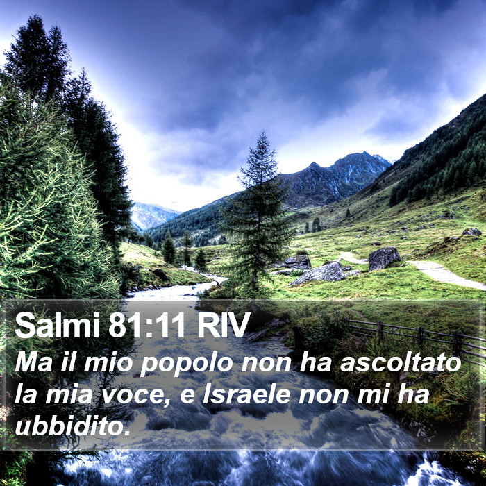 Salmi 81:11 RIV Bible Study