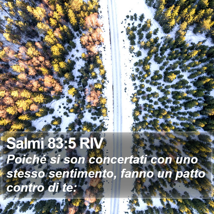 Salmi 83:5 RIV Bible Study