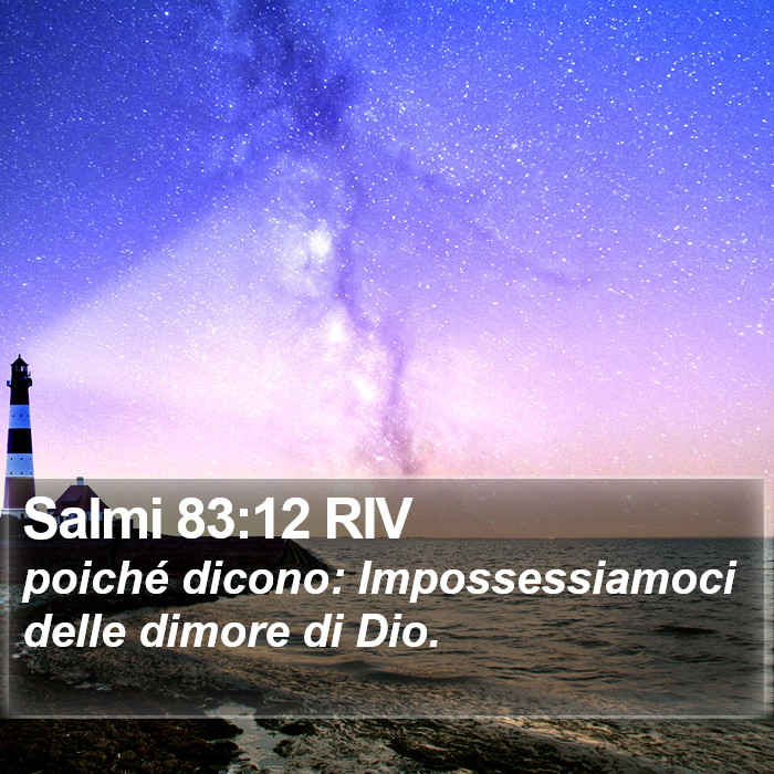 Salmi 83:12 RIV Bible Study