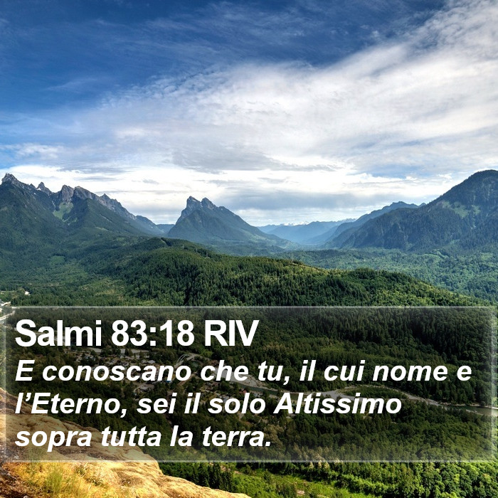 Salmi 83:18 RIV Bible Study