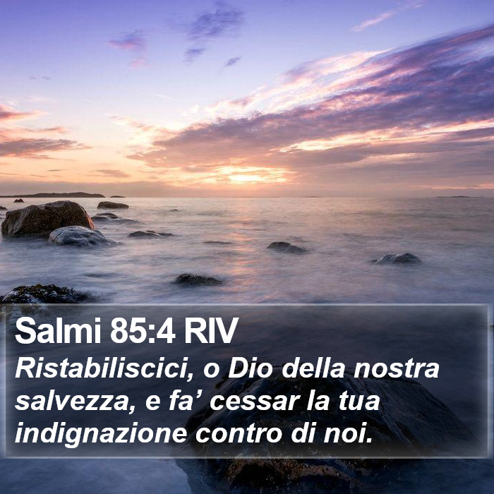 Salmi 85:4 RIV Bible Study