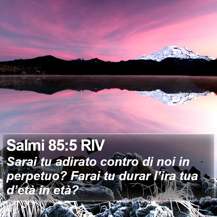 Salmi 85:5 RIV Bible Study