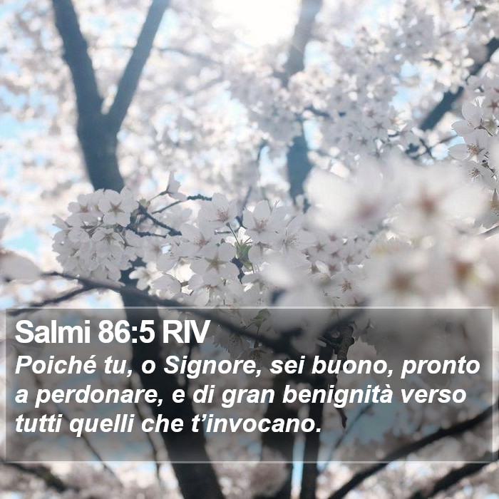 Salmi 86:5 RIV Bible Study