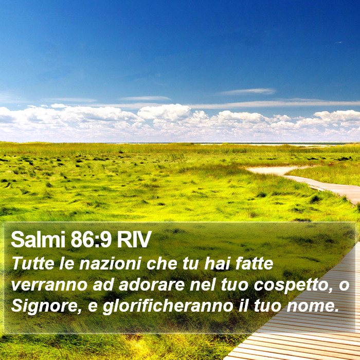 Salmi 86:9 RIV Bible Study