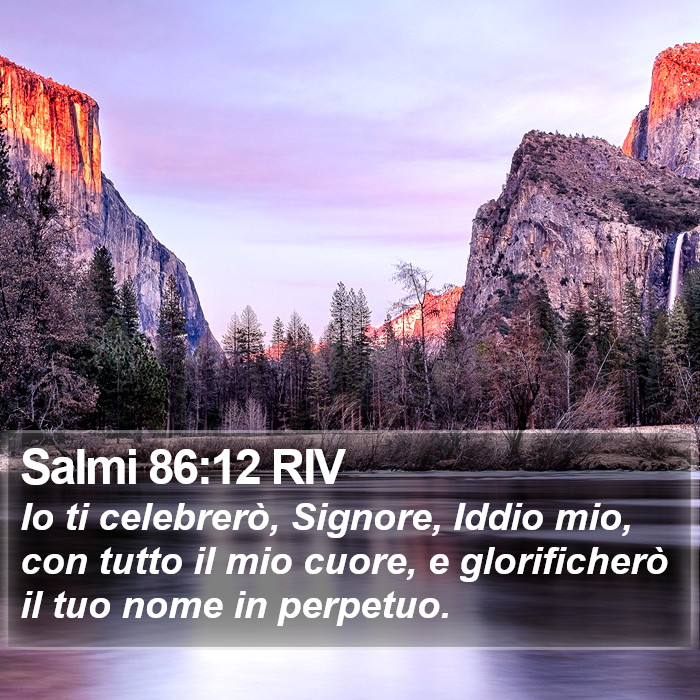Salmi 86:12 RIV Bible Study